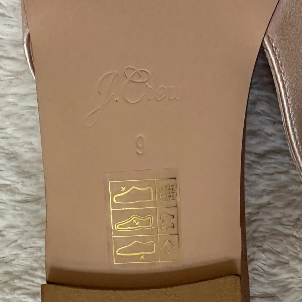 J. Crew Anya Slingback Blush Pink Satin Crystal Bow NWT